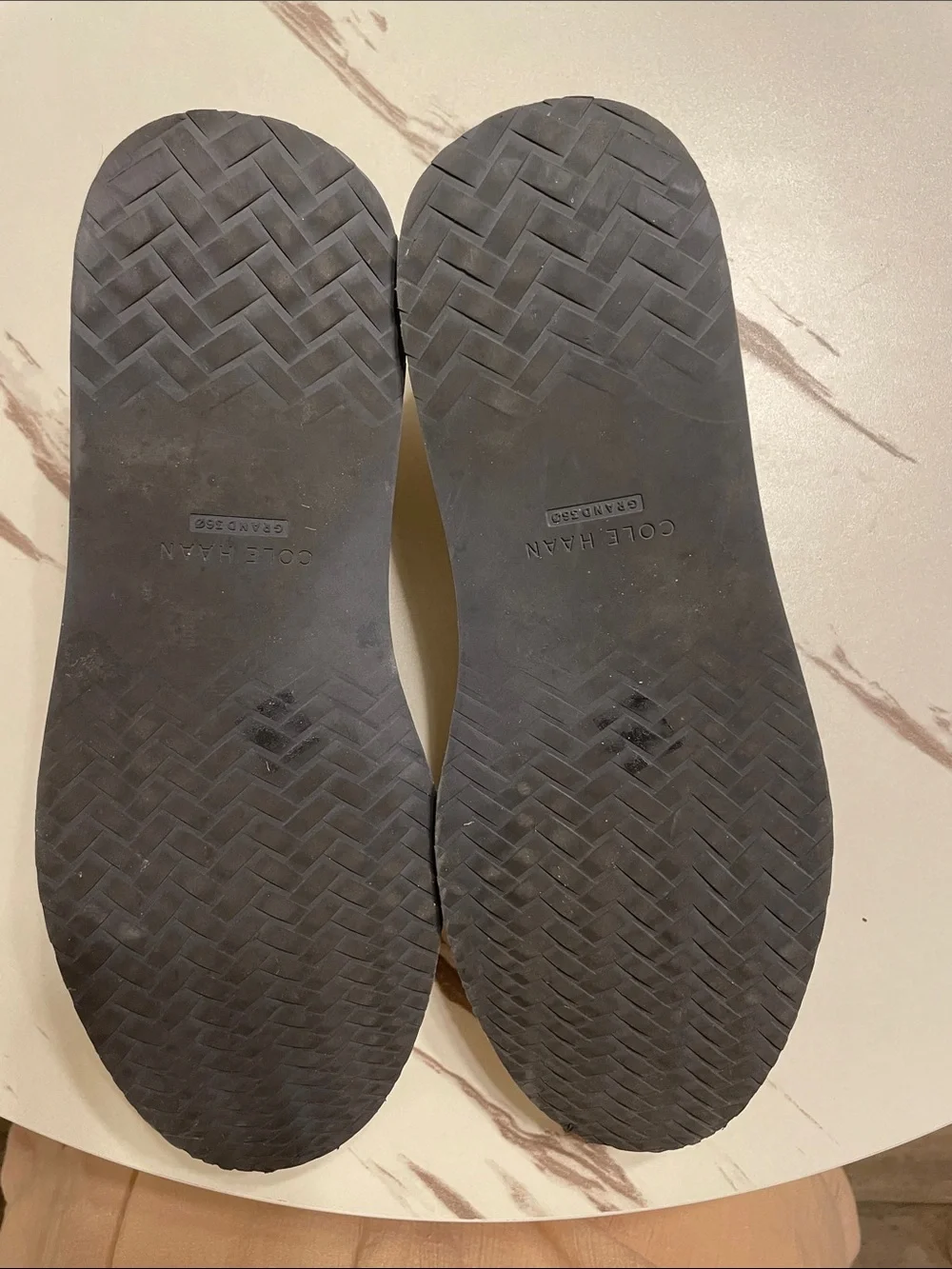 COLE HAAN NWOT LEATHER Taupe Suede Espadrille Slip-Ons